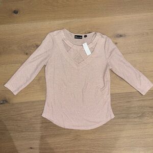 7th Avenue Women’s Top Pink Metallic Size M
